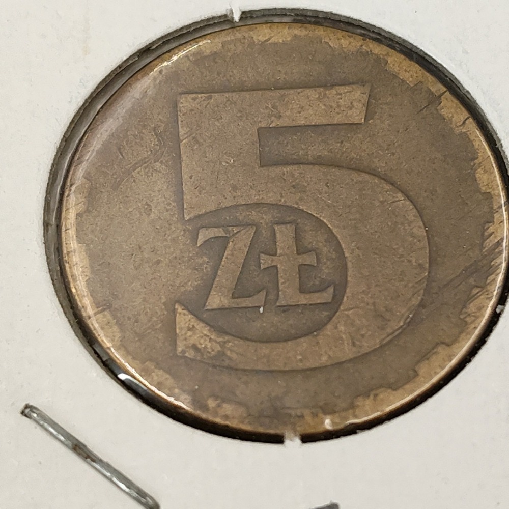 1977 VF Poland 5-Zlotych Coin 5Zt Y47-50 POLSKA RZECZPOSPOLI LUDOWA BR1.1GA-4034 - Picture 5 of 14